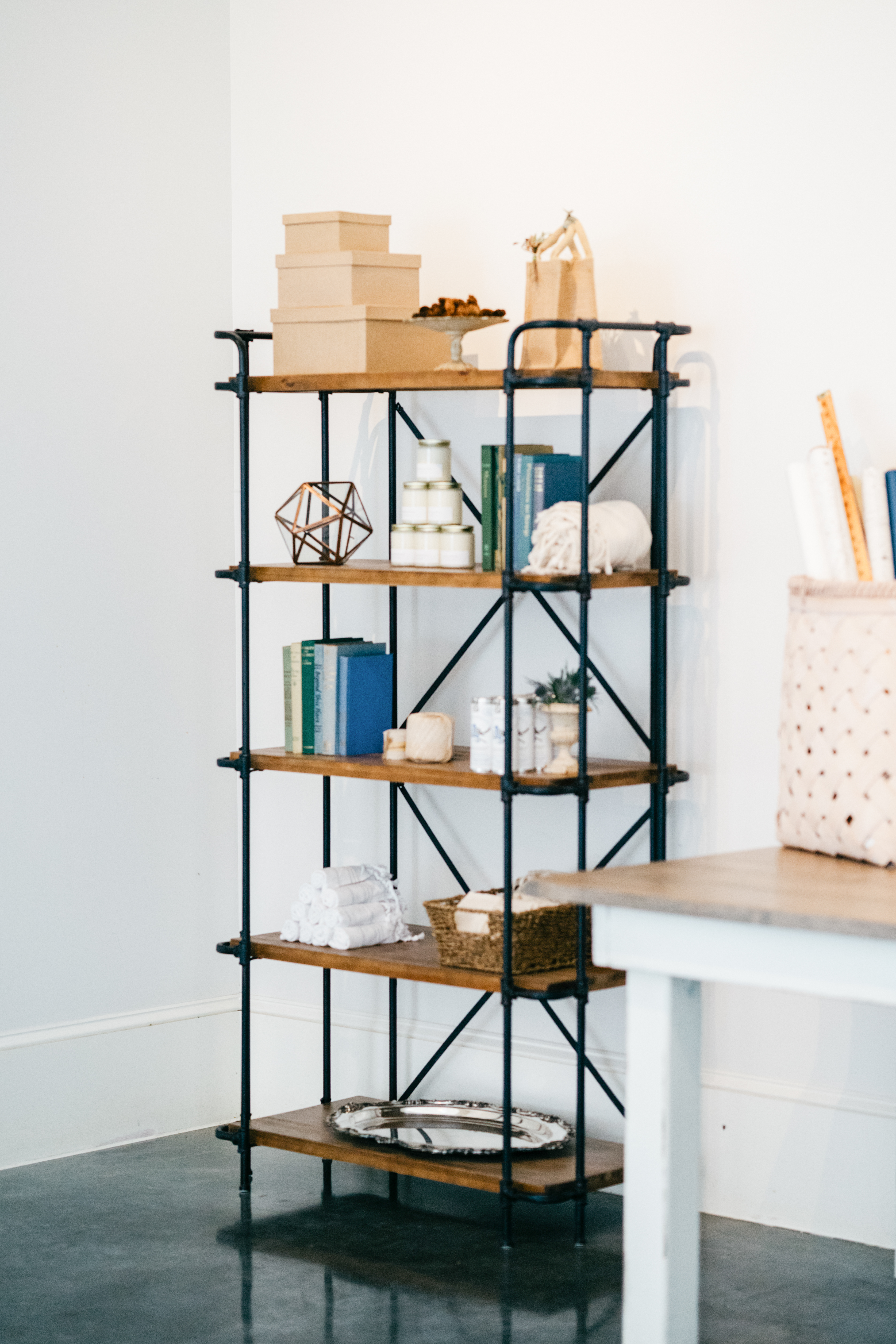 Henry Shelving Unit/Bar Back Styled Photo