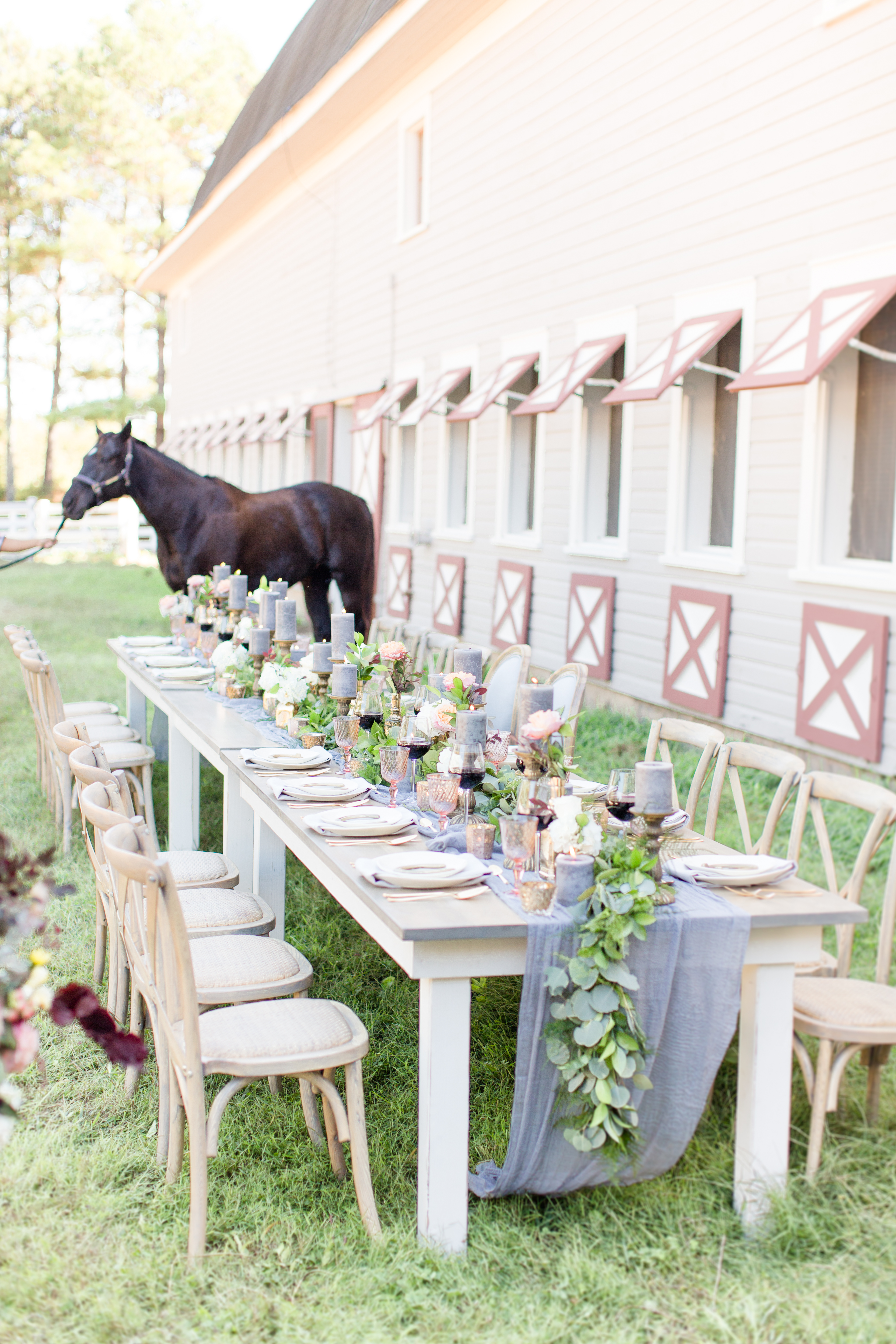 Eden X-Back Chairs at outdoor event in North Carolina